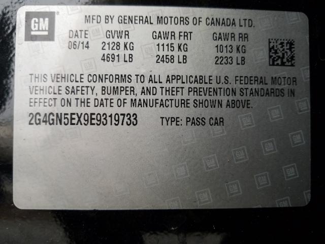 2014 BUICK REGAL PREM 2G4GN5EX9E9319733