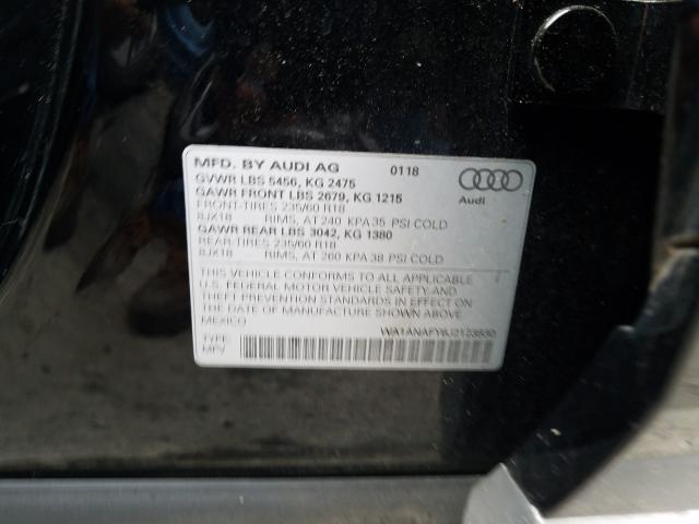2018 AUDI Q5 PREMIUM WA1ANAFY6J2123830