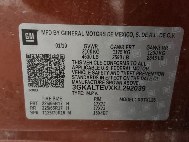 2019 GMC TERRAIN SL 3GKALTEVXKL292039