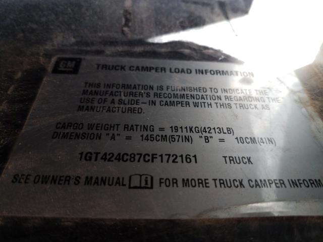2012 GMC SIERRA K35 1GT424C87CF172161