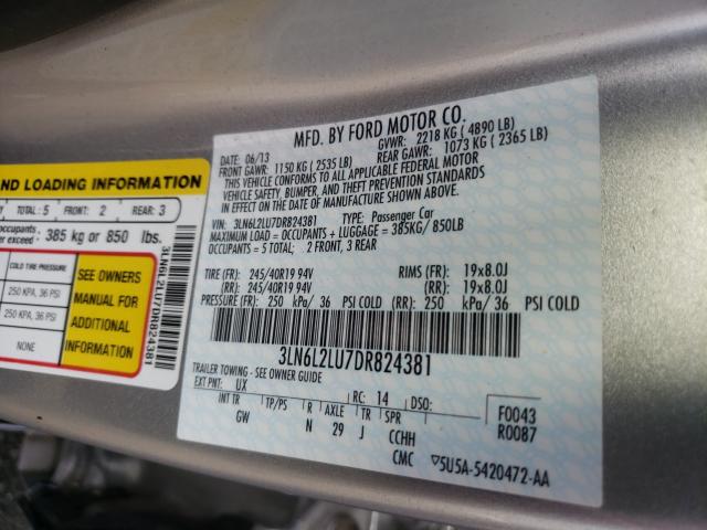 2013 LINCOLN MKZ HYBRID 3LN6L2LU7DR824381