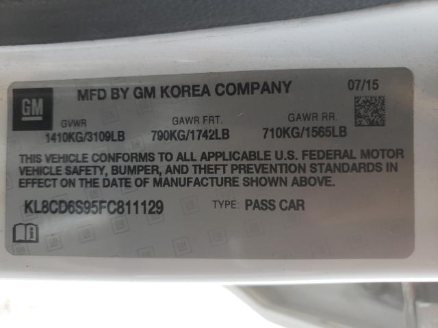 2015 CHEVROLET SPARK 1LT KL8CD6S95FC811129