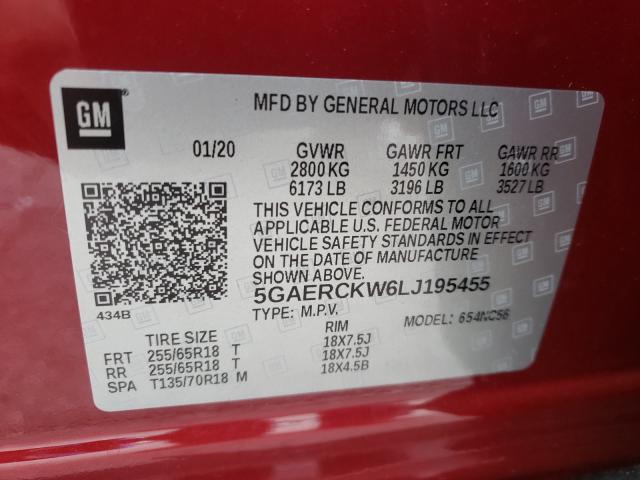 2020 BUICK ENCLAVE PR 5GAERCKW6LJ195455