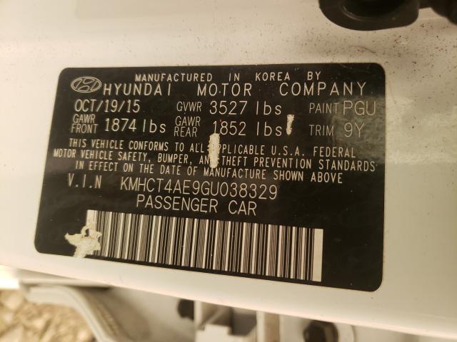 2016 HYUNDAI ACCENT SE KMHCT4AE9GU038329