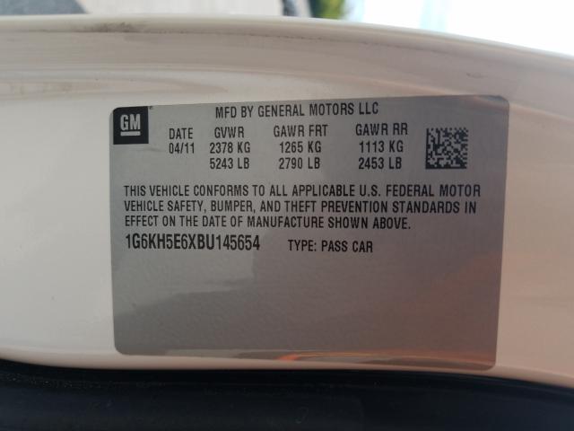 2011 CADILLAC DTS PREMIU 1G6KH5E6XBU145654