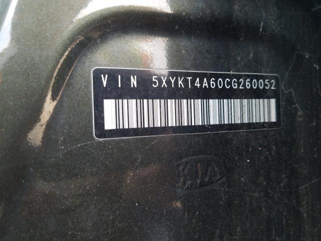2012 KIA SORENTO BA 5XYKT4A60CG260052