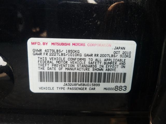 2011 MITSUBISHI LANCER GTS JA32U8FW5BU015899