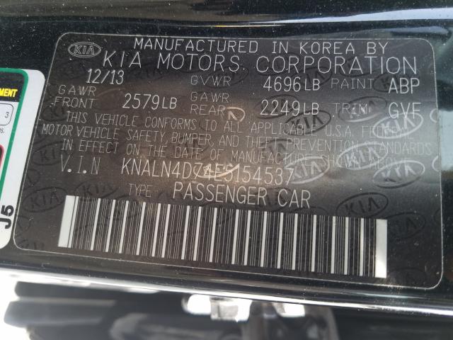 2014 KIA CADENZA PR KNALN4D74E5154537
