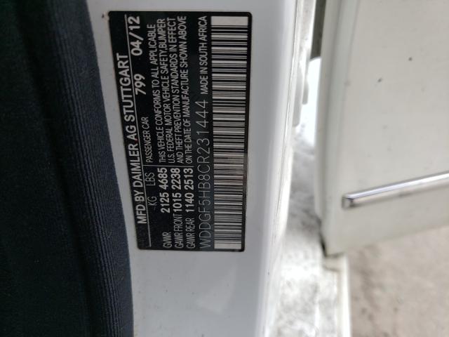 2012 MERCEDES-BENZ C 350 WDDGF5HB8CR231444