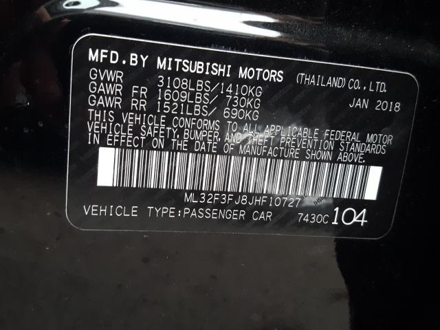 2018 MITSUBISHI MIRAGE G4 - ML32F3FJ8JHF10727