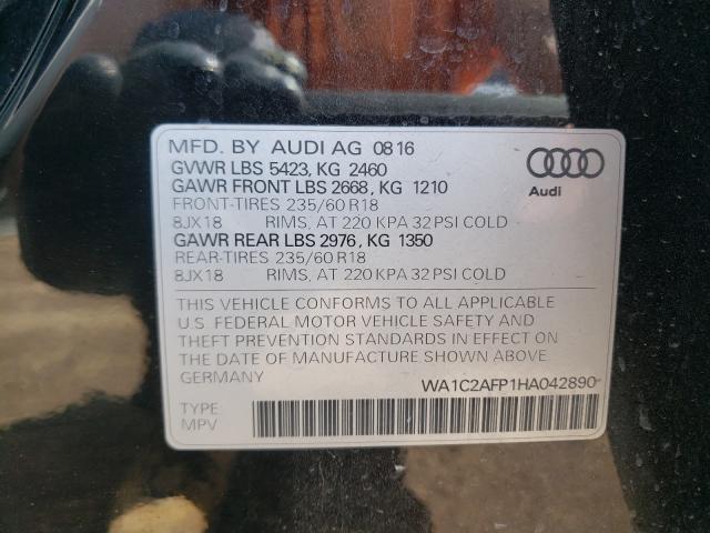 VIN WA1C2AFP1HA042890 2017 Audi Q5, Premium no.10