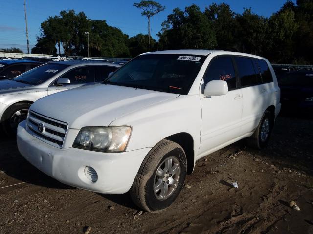 toyota highlander 2003 vin jtegd21a330055032