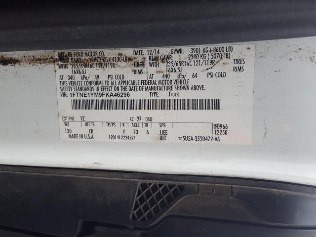 2015 FORD TRANSIT T- 1FTNE1YM9FKA46296