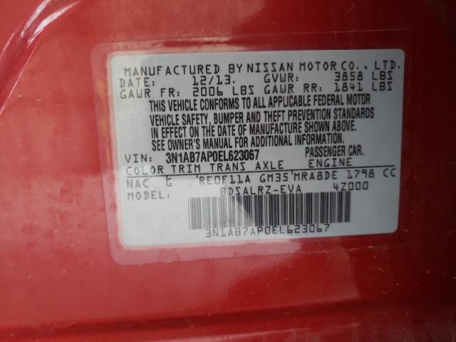 2014 NISSAN SENTRA 3N1AB7AP0EL623067