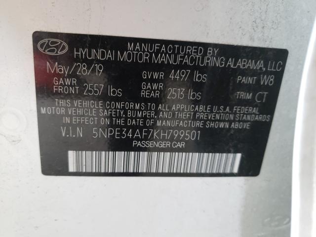2019 HYUNDAI SONATA LIM 5NPE34AF7KH799501