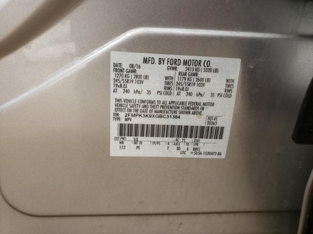 2016 FORD EDGE TITAN 2FMPK3K9XGBC31384