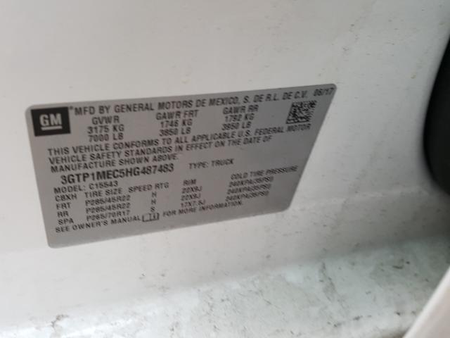 2017 GMC SIERRA C15 3GTP1MEC5HG487483