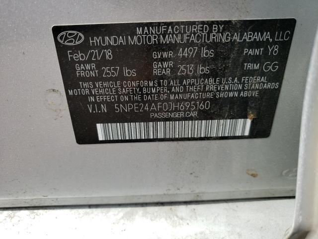 2018 HYUNDAI SONATA SE 5NPE24AF0JH695160