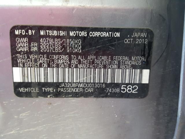 2013 MITSUBISHI LANCER GT JA32U8FW6DU013016