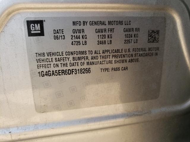 2013 BUICK LACROSSE 1G4GA5ER6DF318266