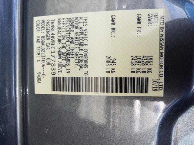 2020 NISSAN ALTIMA S 1N4BL4BV8LC177839