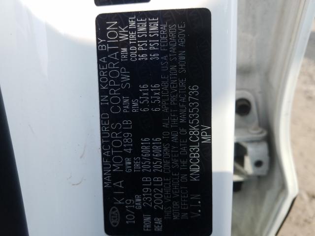 2019 KIA NIRO FE KNDCB3LC8K5353736