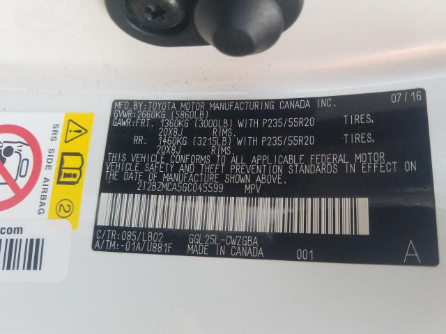 Фото: 2T2BZMCA5GC045599 - 10