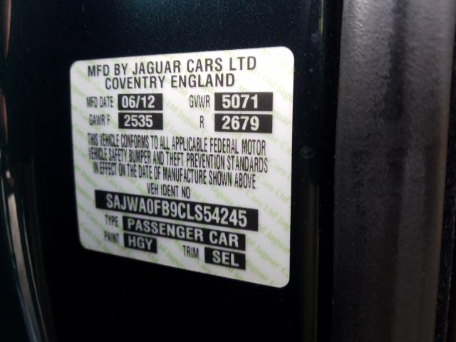 2012 JAGUAR XF SAJWA0FB9CLS54245