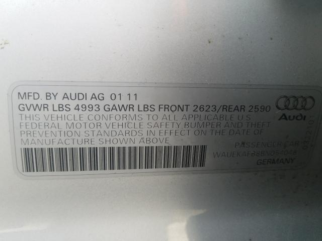 2011 AUDI A6 PREMIUM WAUEKAFB8BN054048