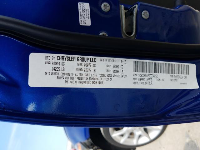 2013 DODGE DART SXT 1C3CDFBA2DD330252