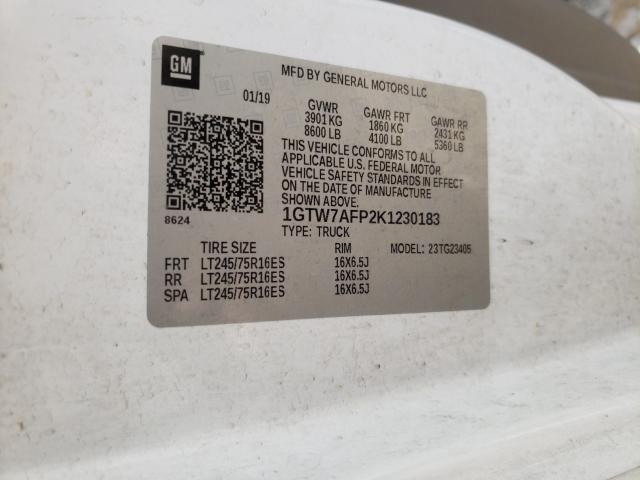2019 GMC SAVANA G25 1GTW7AFP2K1230183