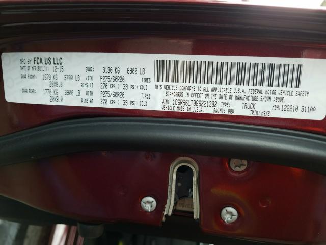 2016 RAM 1500 SLT 1C6RR6LT9GS221382