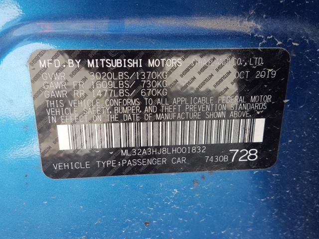 2020 MITSUBISHI MIRAGE ES ML32A3HJ8LH001832