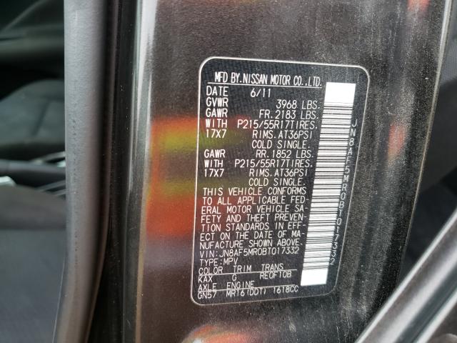 2011 NISSAN JUKE JN8AF5MR0BT017332