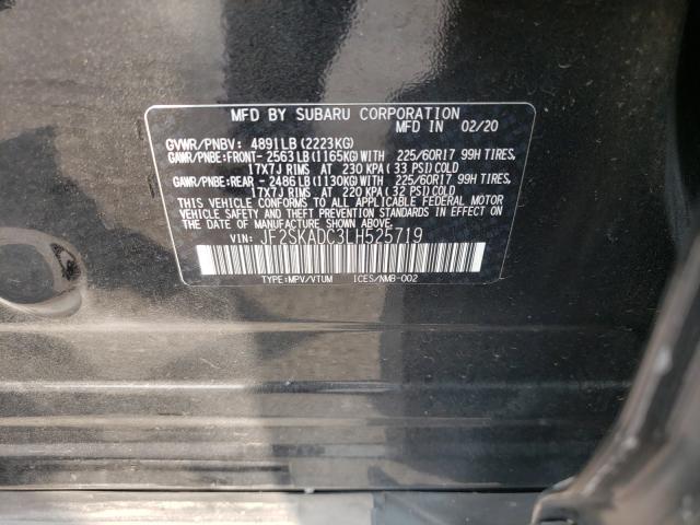 2020 SUBARU FORESTER - JF2SKADC3LH525719