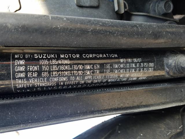 2008 SUZUKI VZ800 JS1VS56AX82100257