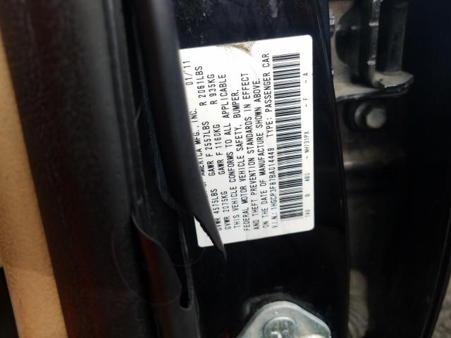 2011 HONDA ACCORD EXL 1HGCP3F87BA014449