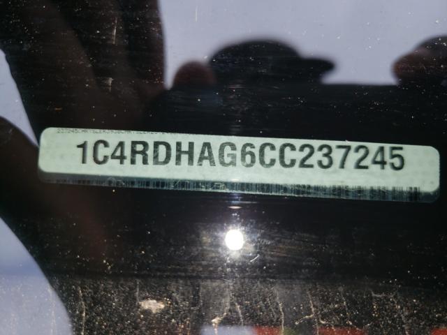 2012 DODGE DURANGO SX 1C4RDHAG6CC237245