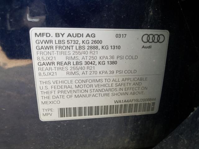 2018 AUDI SQ5 PREMIU WA1A4AFY8J2008844
