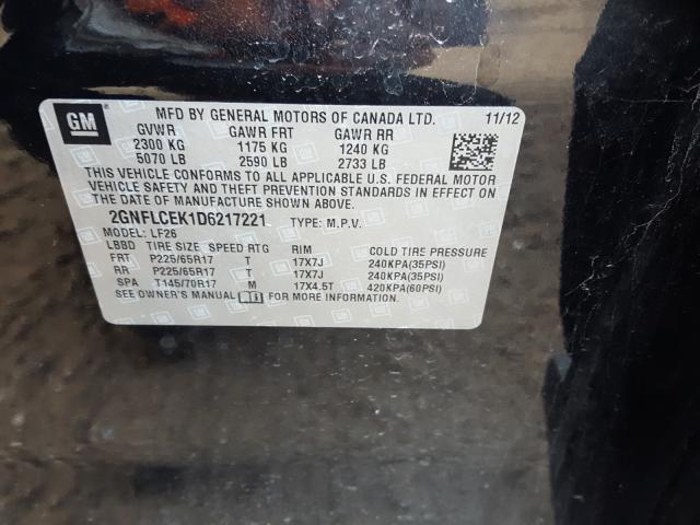 2013 CHEVROLET EQUINOX LS 2GNFLCEK1D6217221