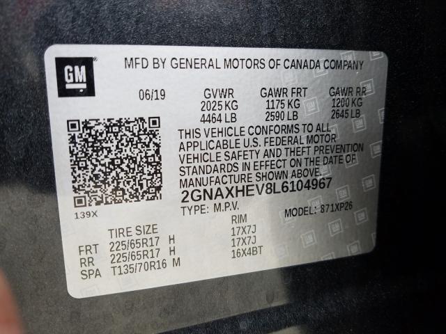 2020 CHEVROLET EQUINOX LS 2GNAXHEV8L6104967