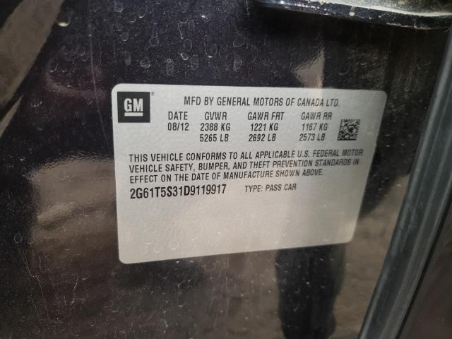 2013 CADILLAC XTS PREMIU 2G61T5S31D9119917