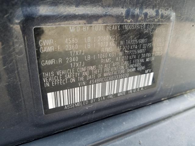 2011 SUBARU OUTBACK 2. 4S4BRCGC6B3330030