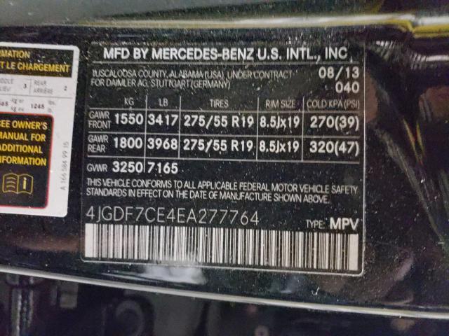 2014 MERCEDES-BENZ GL 450 4MA 4JGDF7CE4EA277764