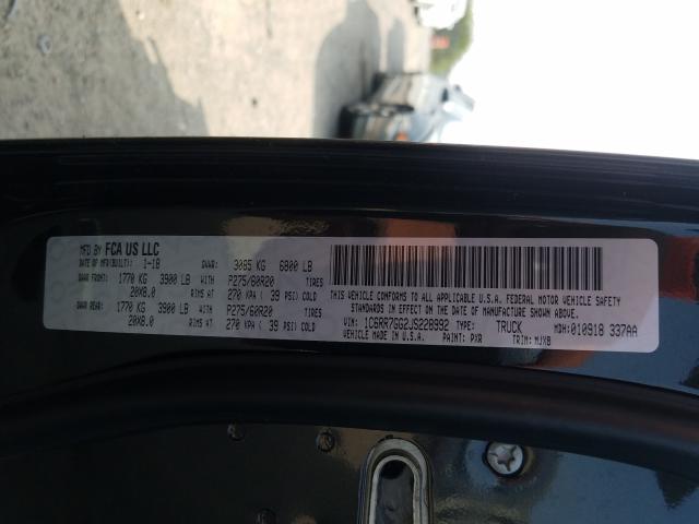 2018 RAM 1500 SLT 1C6RR7GG2JS228992