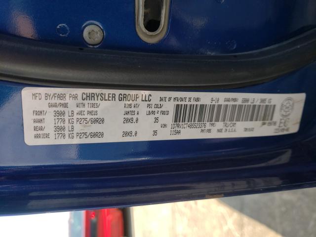 2011 DODGE RAM 1500 1D7RV1CT4BS523376