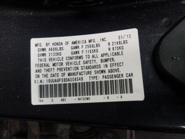 2013 ACURA TL TECH 19UUA8F59DA008549