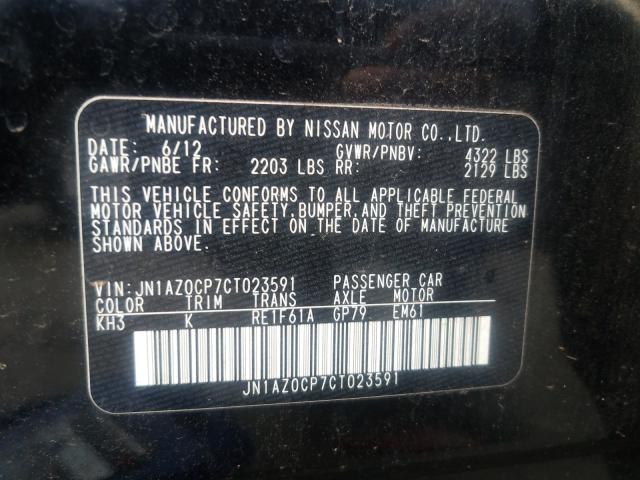 2012 NISSAN LEAF SV JN1AZ0CP7CT023591