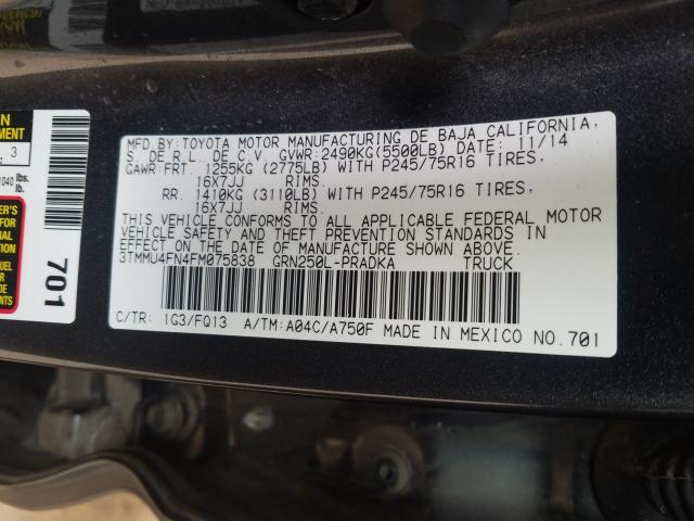 2015 TOYOTA TACOMA DOU 3TMMU4FN4FM075838