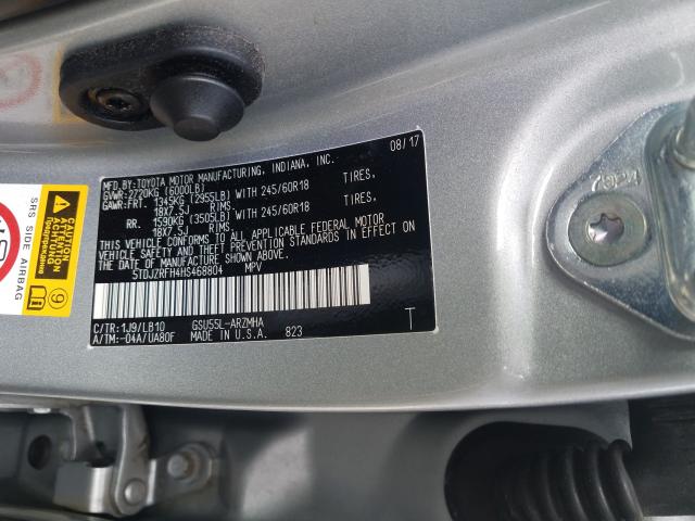 2017 TOYOTA HIGHLANDER 5TDJZRFH4HS468804